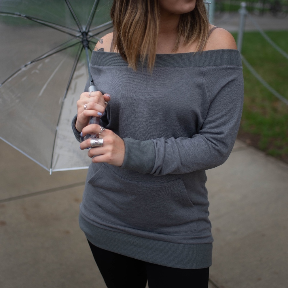 NWT Fabletics Zaylee Off-the-Shoulder Pullover